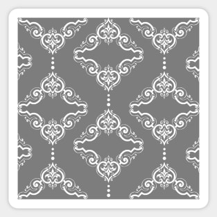 Classic royal grey pattern Sticker